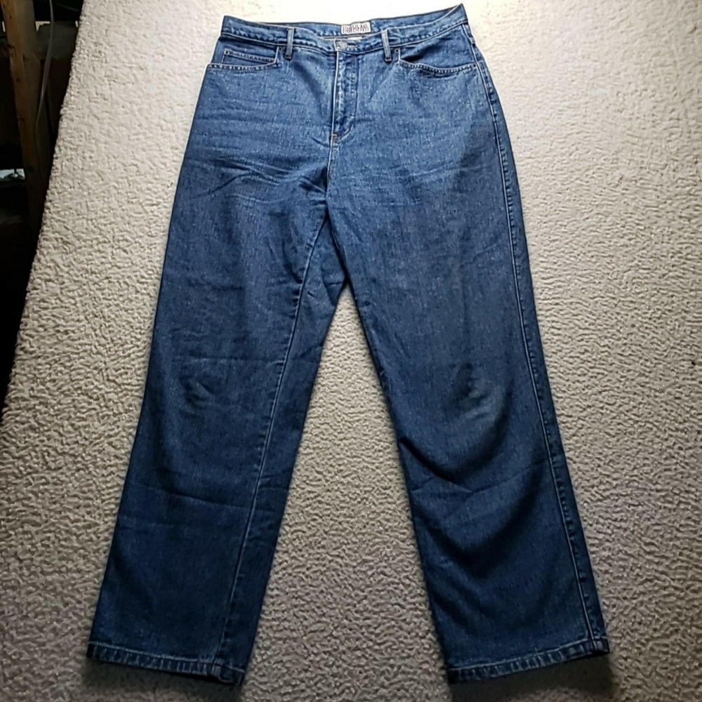 Bill Blass Jeans Womens 16 Blue Medium Wash High Rise Straight Denim Pants